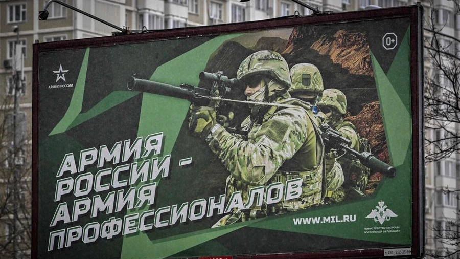 A Mosca la pubblicità che invita ad arruolarsi