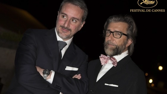 Il regista Matteo Querci e l’attore Francesco Ciampi a Cannes