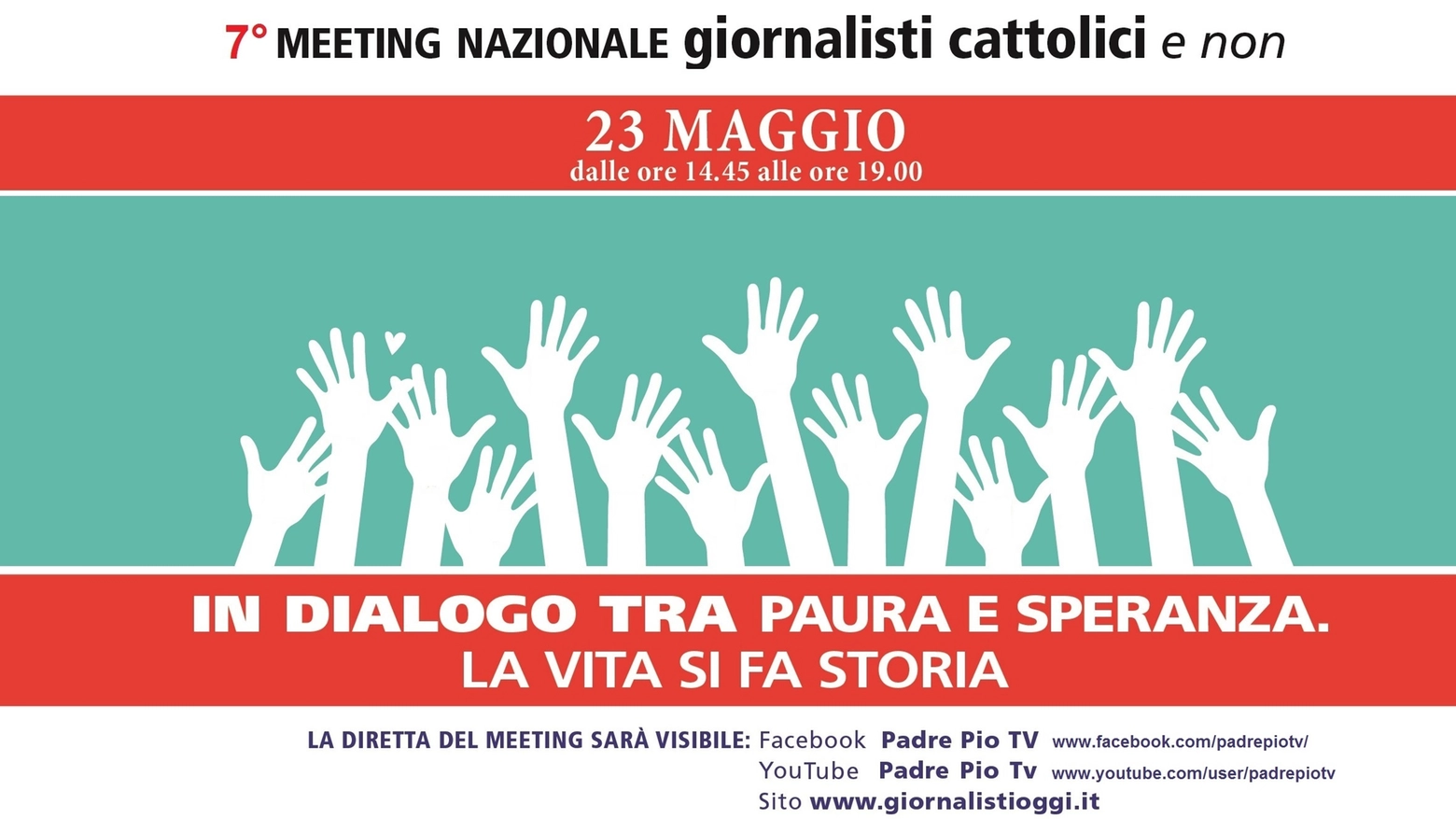 “Meeting nazionale giornalisti cattolici e non” in programma il prossimo 23 maggio