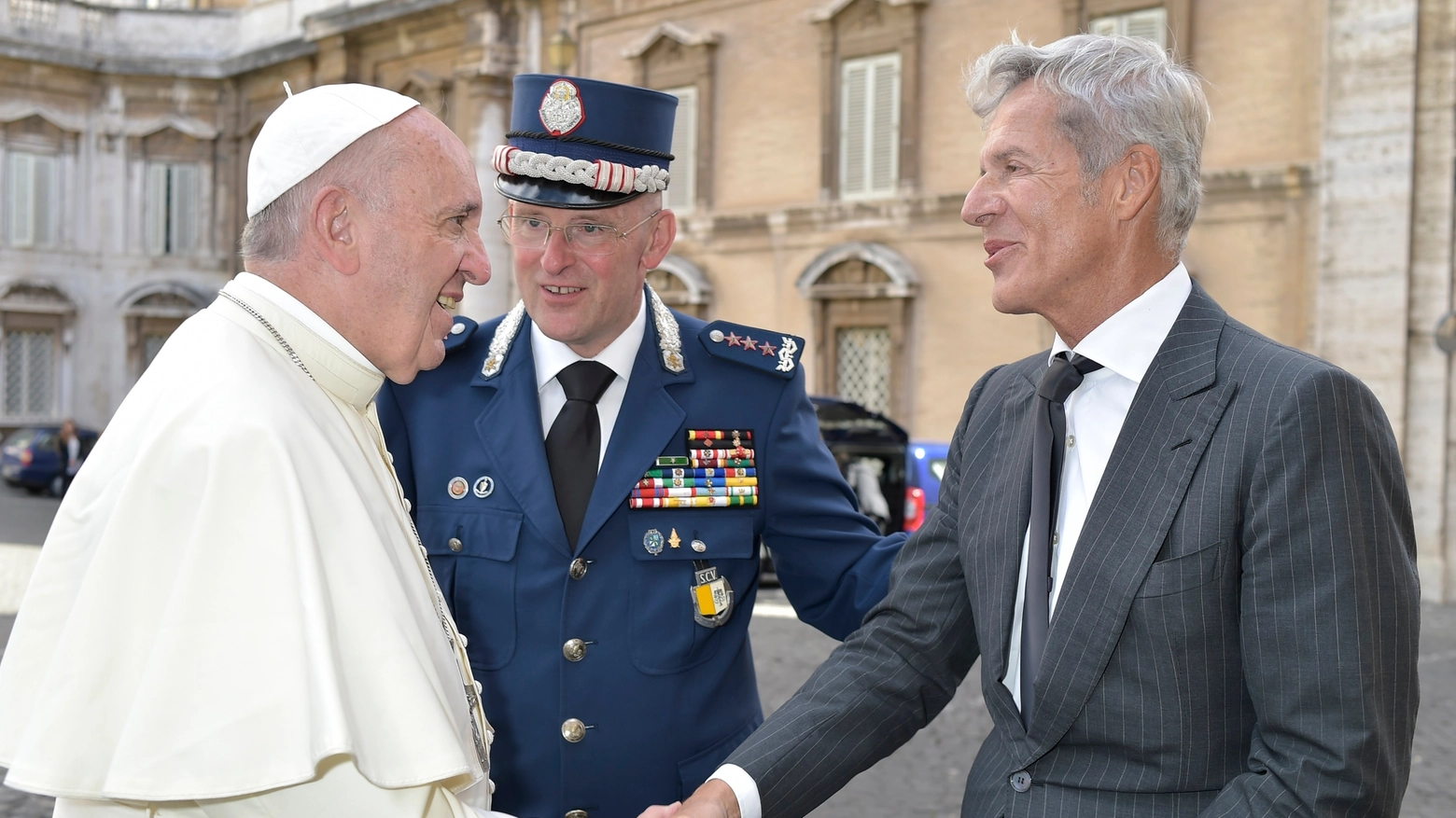 Il Papa con Domenico Giani