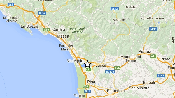 Scossa di magnitudo 2.0 avvertita in provincia di Pisa (Ingv)