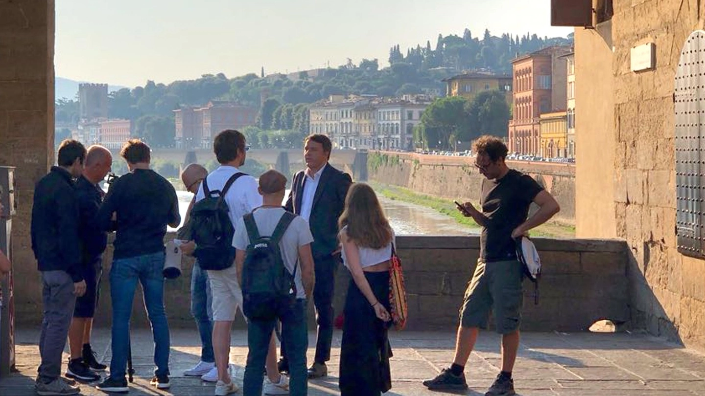 Iniziate le riprese del docufilm su Firenze con Matteo Renzi (New Press Photo)