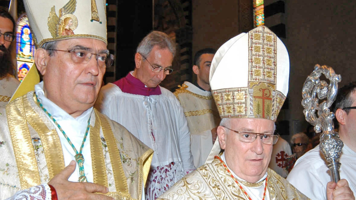 Il vescovo Franco Agostinelli con Gualtiero Bassetti, arcivescovo di Perugia e presidente della Conferenza episcopale italiana