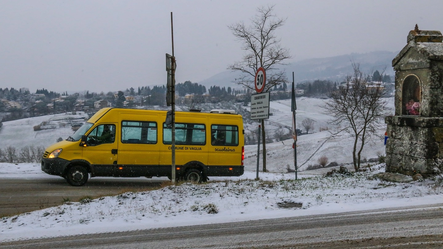 La neve in Mugello (Fotocronache Germogli)