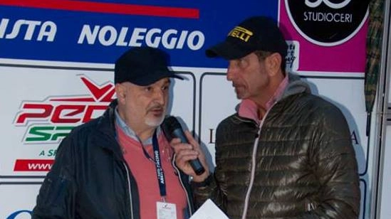 Piergiorgio Barsanti (sulla sinistra), presidente di Abeti racing