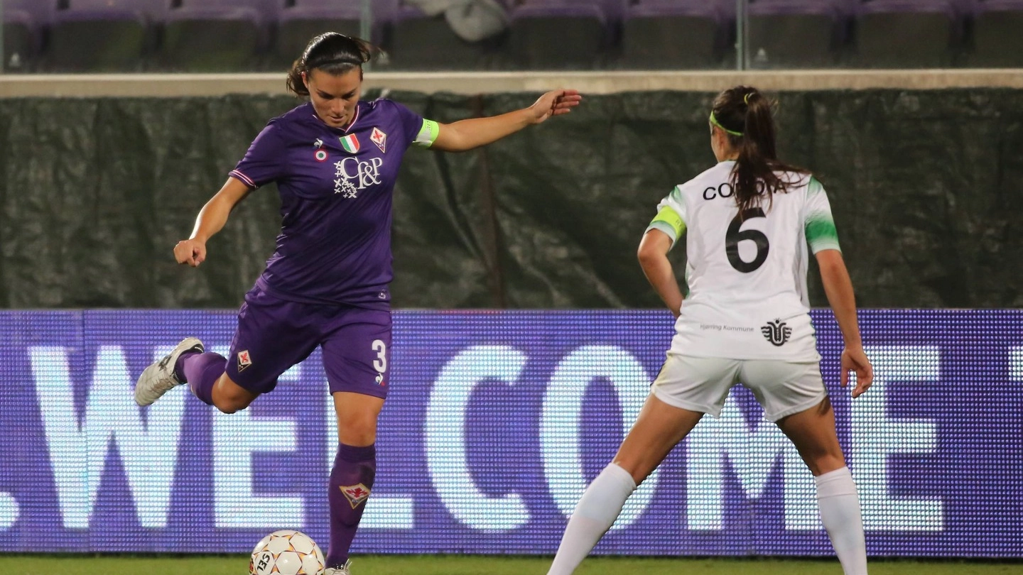 Fiorentina Women's, capitan Guagni in azione (Germogli)