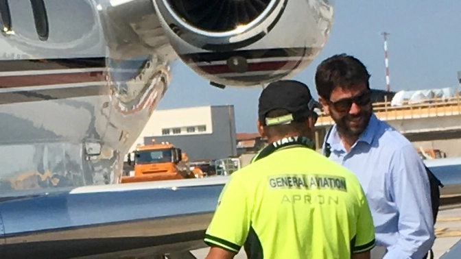 Il presidente bianconero ha noleggiato a Pisa l’aerotaxi  per la Grecia