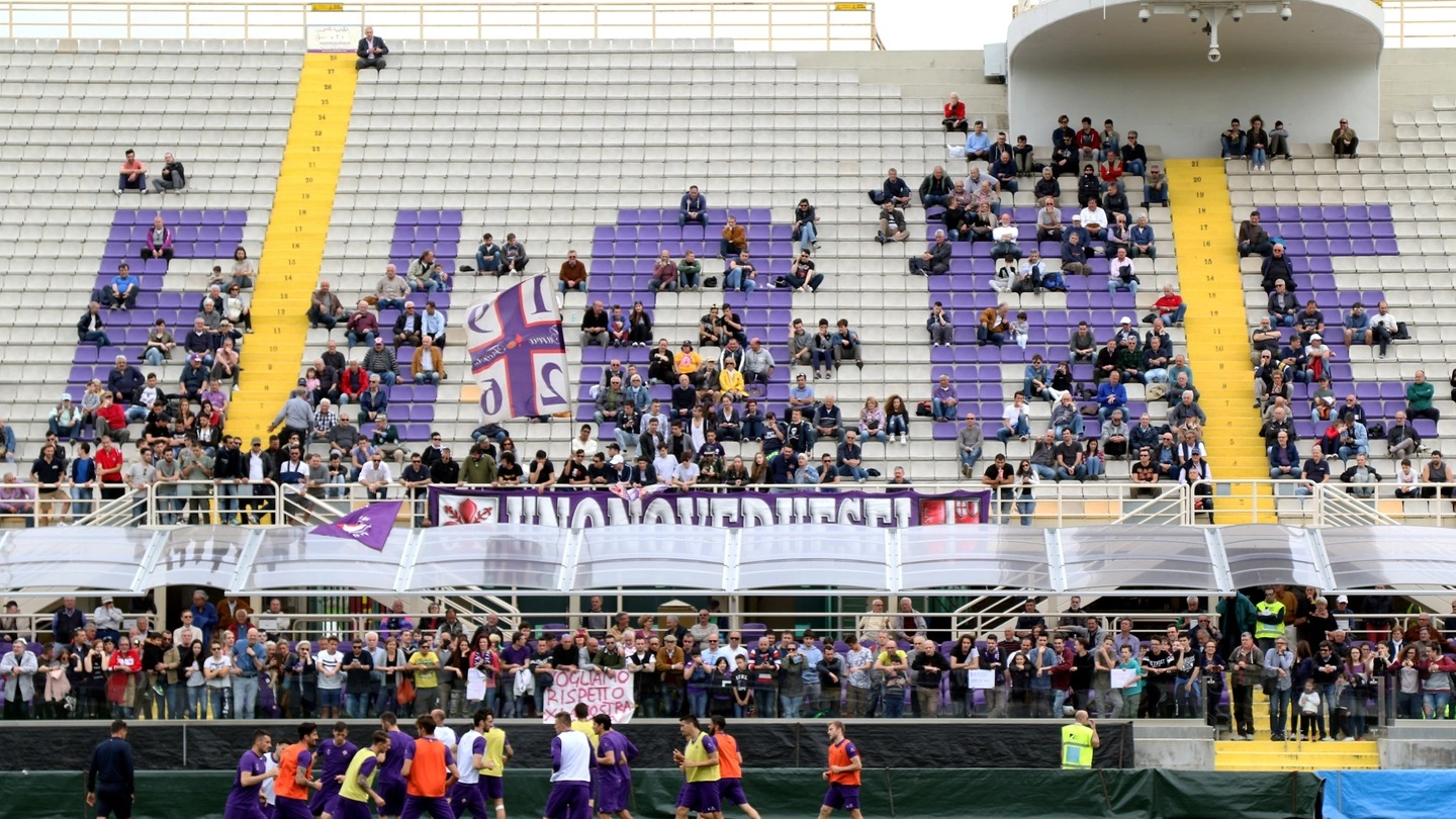 Fiorentina, allenamento a porte aperte al Franchi (Foto Germogli)