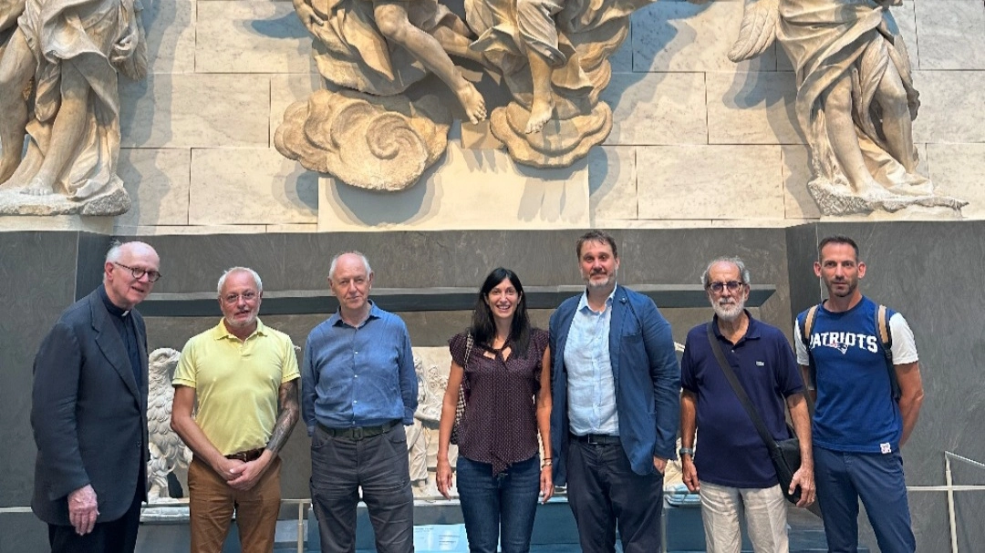 Philippe Villeneuve in visita ai monumenti del Duomo di Firenze