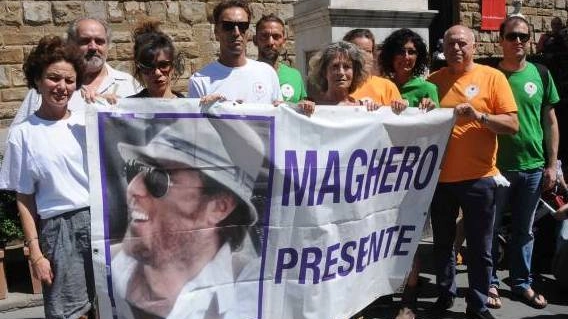Una delle manifestazioni di protesta organizzate per chiedere giustizia per Riccardo Magherini