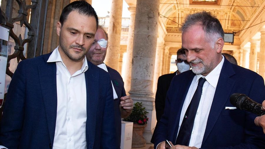 Il sindaco Luca Baroncini con il ministro del Turismo Massimo Garavaglia (Foto Goiorani)