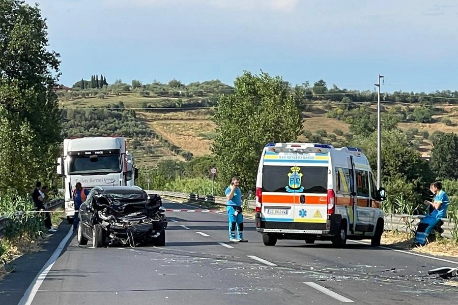 L'incidente mortale di Fucecchio (foto Tommaso Gasperini/Germogli)