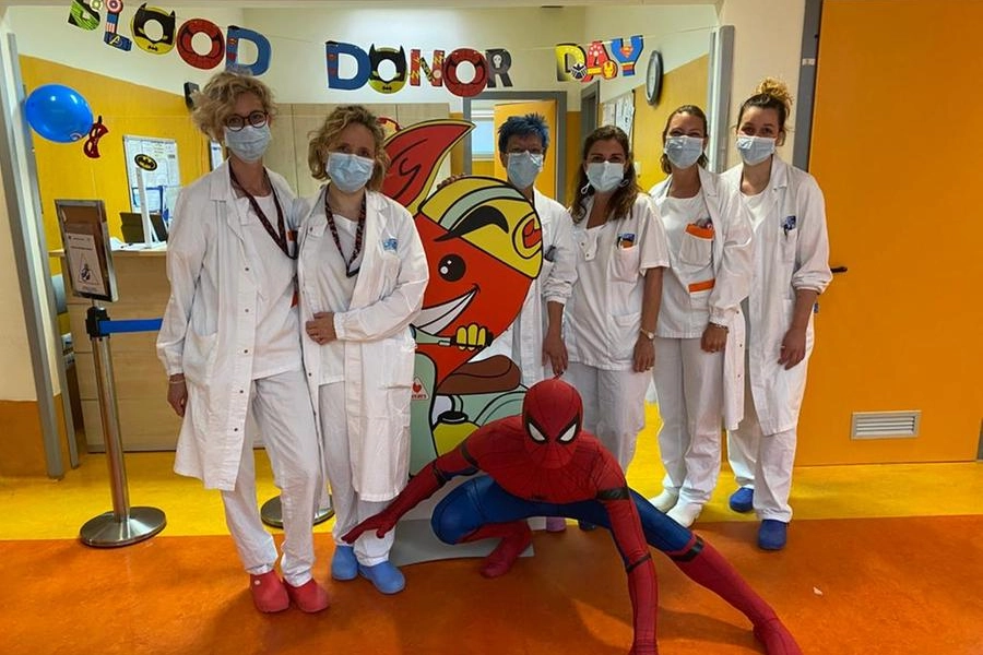 Spiderman in ospedale 