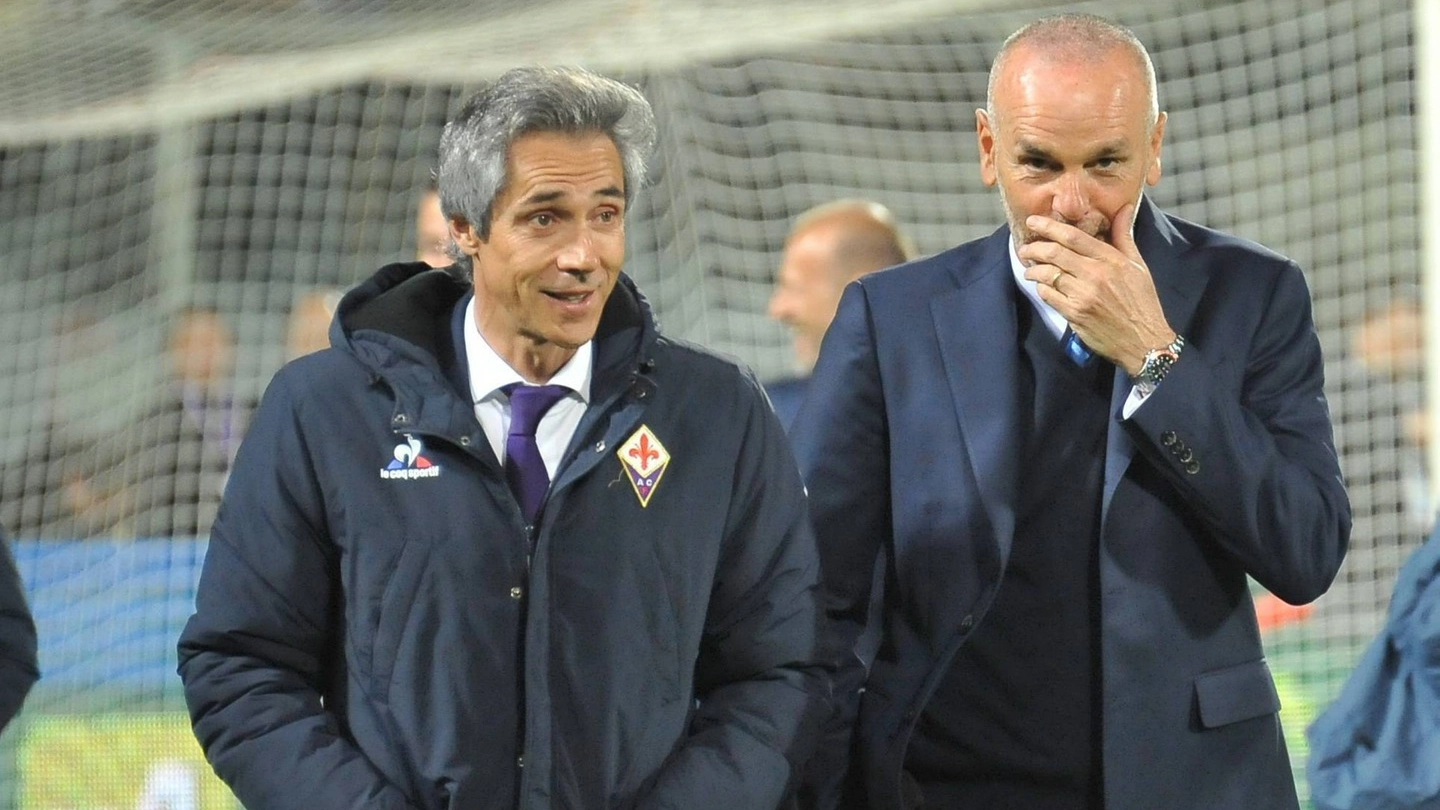 Sousa e Pioli prima di Fiorentina-Inter