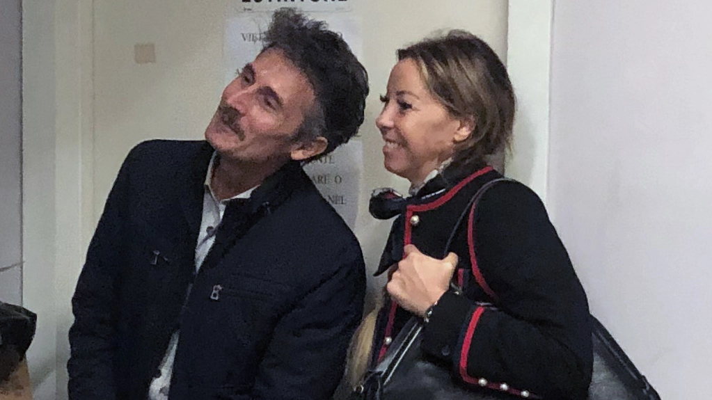 Francesco Ruggiero ieri in aula insieme all’avvocato Maria Concetta Gugliotta 