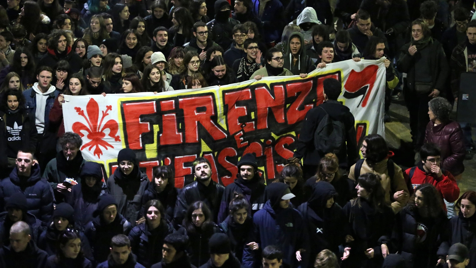 La manifestazione antifascista del 21 febbraio a Firenze