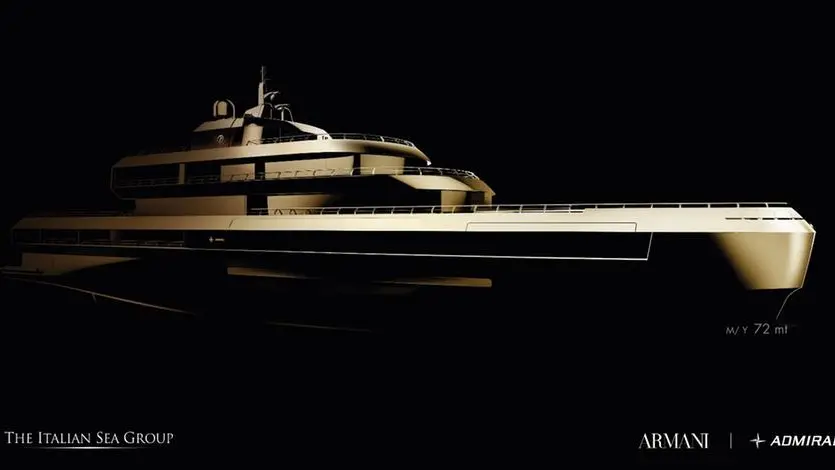 Il megayacht Admiral disegnato da Armani