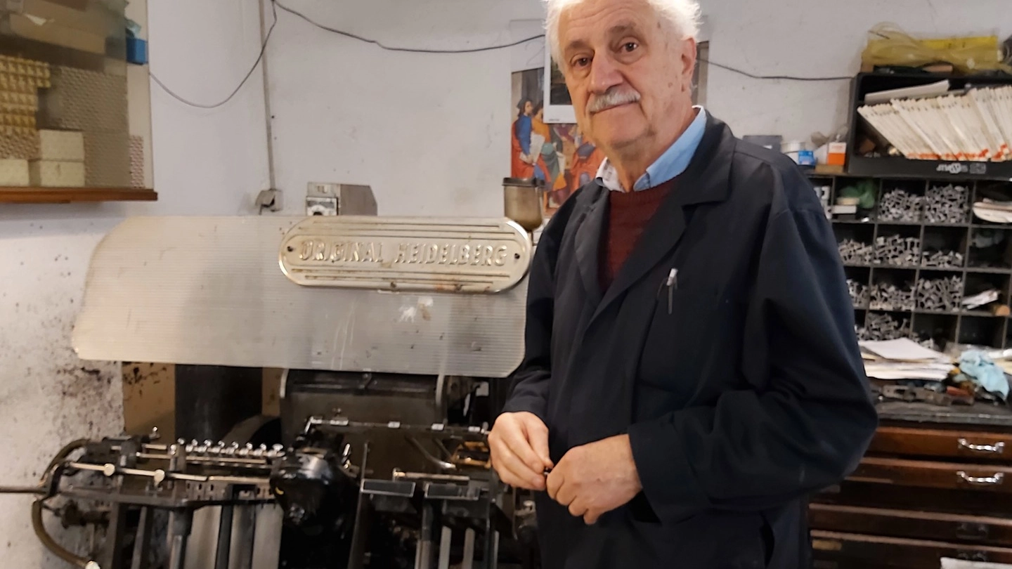 Roberto Machetti, uno dei soci della tipografia 