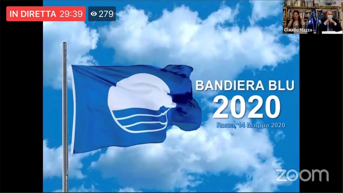 La presentazione della Bandiera Blu 2020