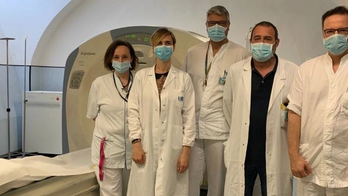Bucchianeri, la dottoressa Melani, dottor Viviani con i tecnici Russo e Ricci