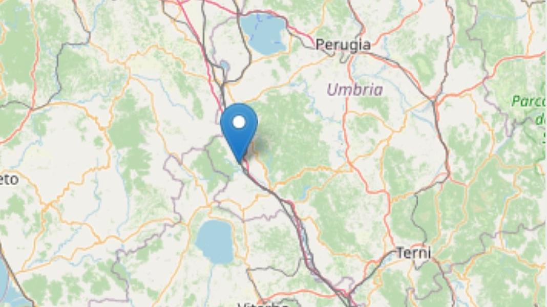 Strong earthquake in Orvieto.  A magnitude of 3.6 was centered in Alarona