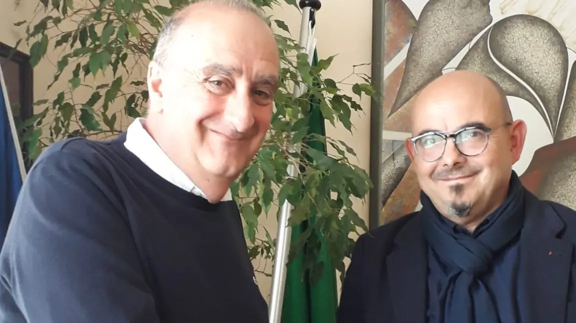 Il direttore generale Antonio D’Urso con il dottor Giampaolo Giunta