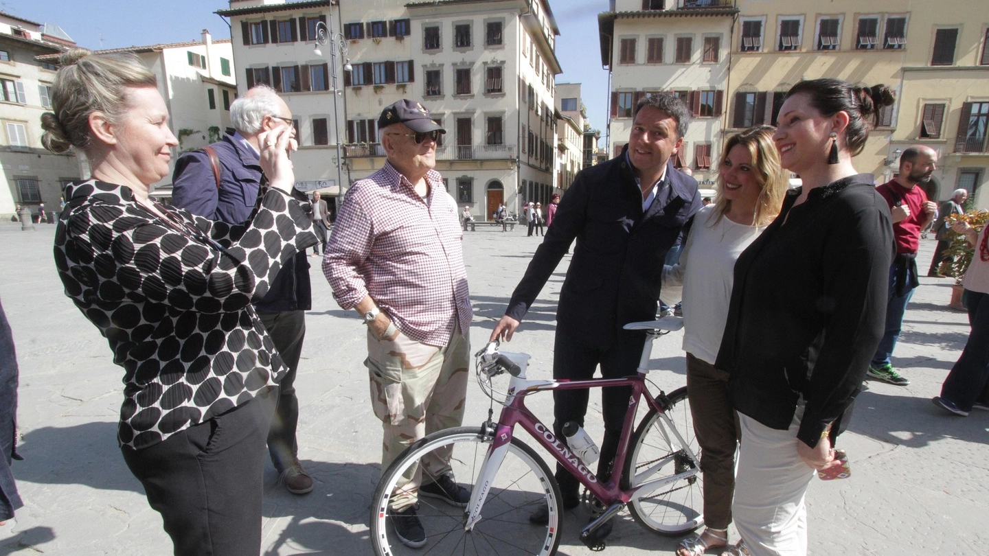 Matteo Renzi a Firenze (Foto NewPressPhoto)