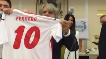 Il presidente della Sampdoria Ferrero a Scandicci