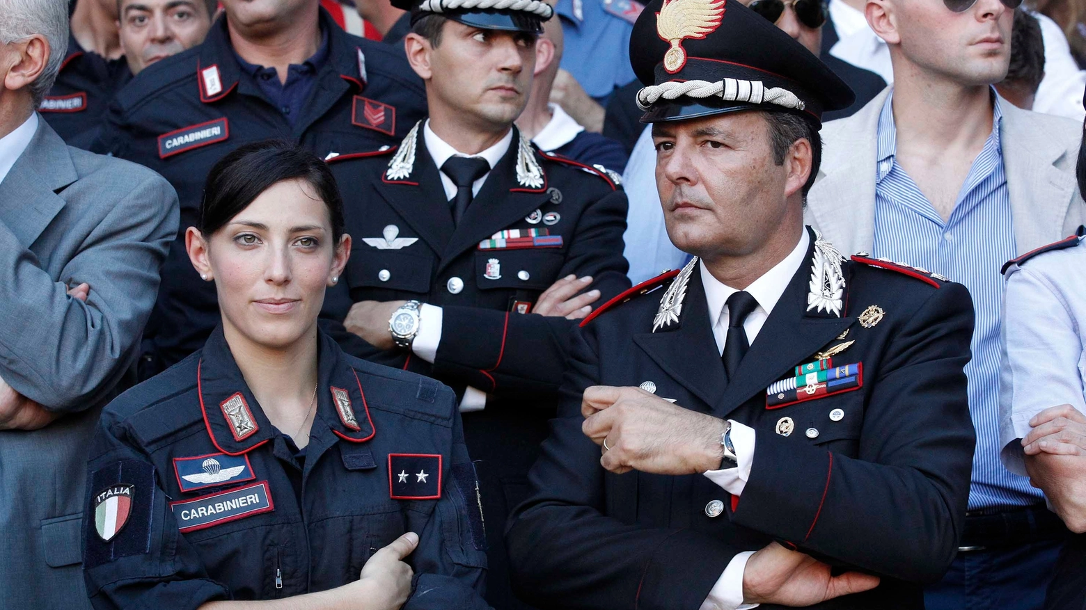 Il tenente Fabiola Garello (Foto Lazzeroni)