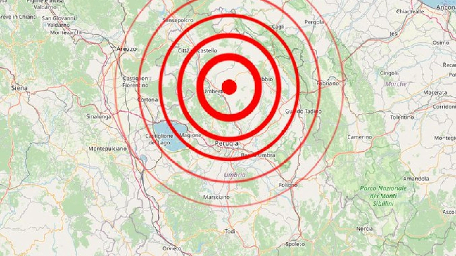 La faglia della Val Tiberina  "Area sismica importante"