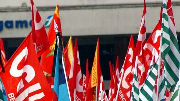 Bandiere dei sindacati