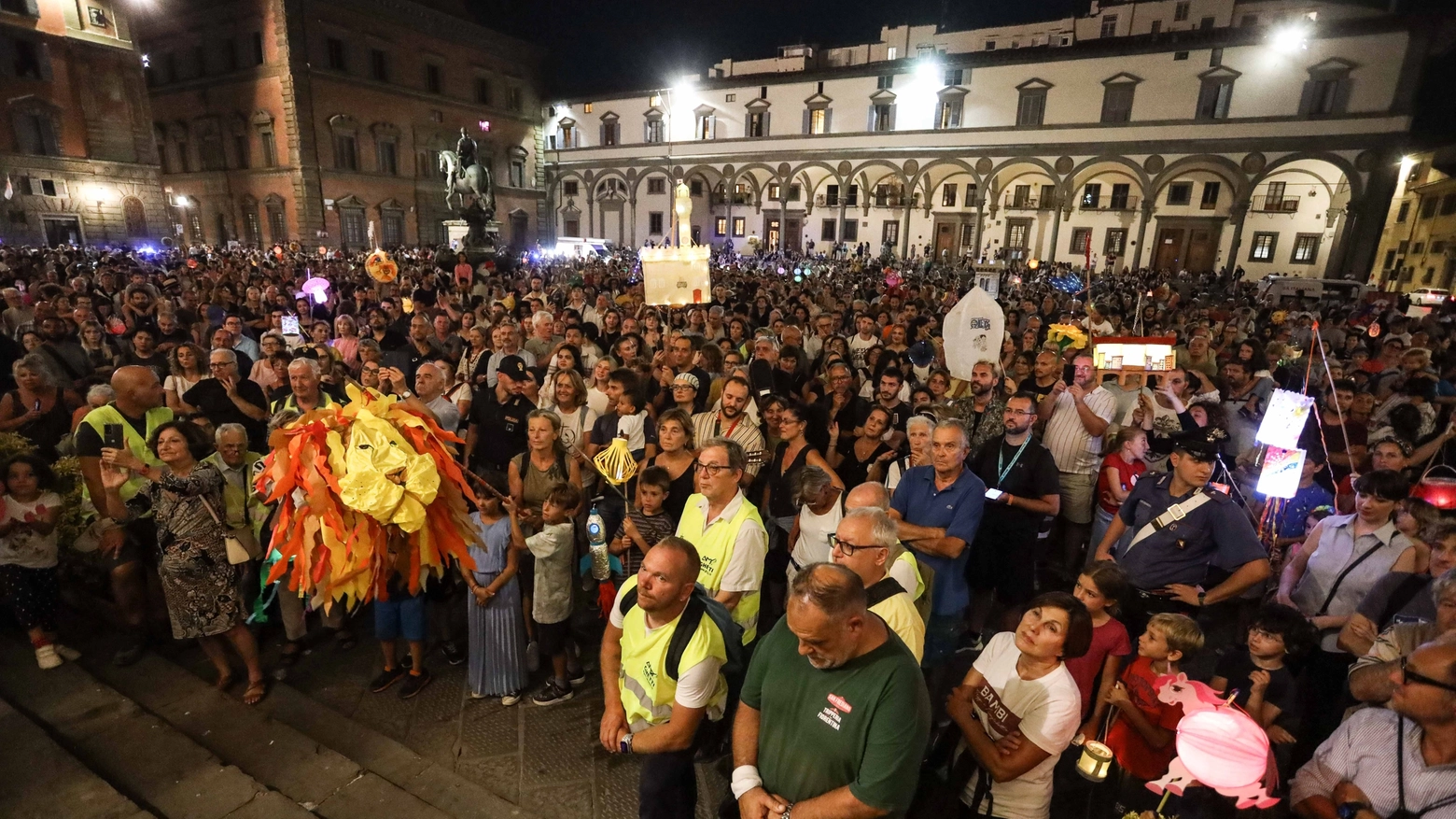 Festa della Rificolona in piazza Santissima Annunziata (New Press Photo)