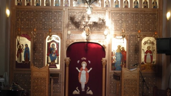L'iconostasi nella chiesa di San Mina a Scandicci
