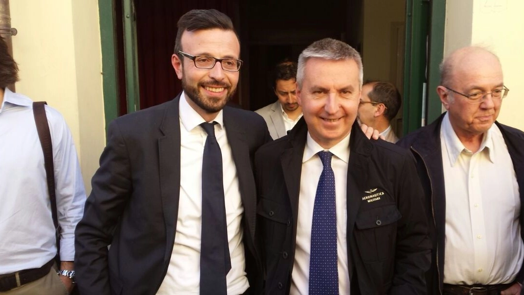 Da sinistra, Antonio Mazzeo e Lorenzo Guerini