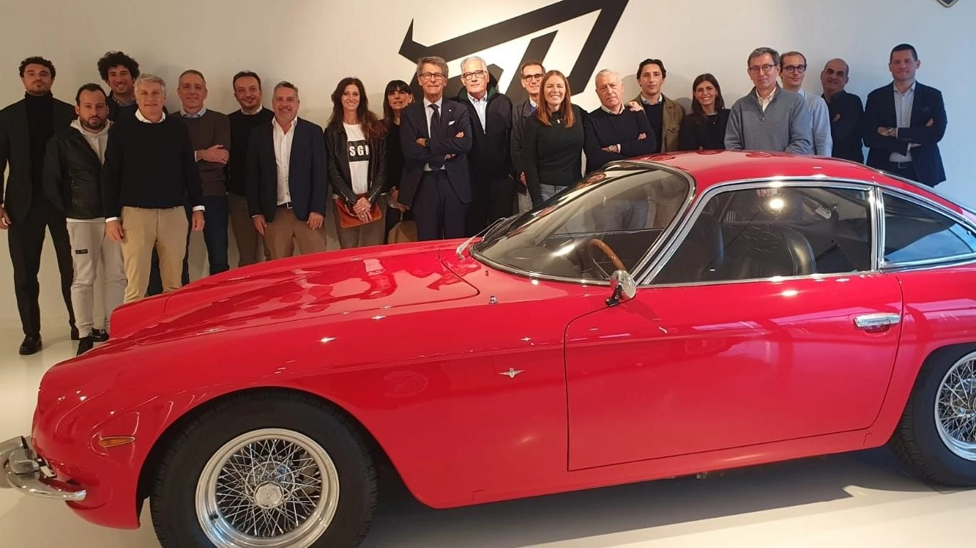 Delegazione di Confindustria in visita alla mitica Lamborghini