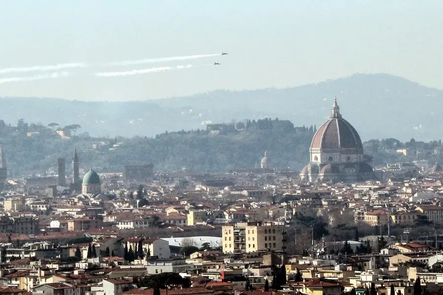 Frecce Tricolori a Firenze, le prove: attesa per lo show di domenica
