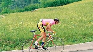 Franco Chioccioli in maglia rosa al Giro 1991