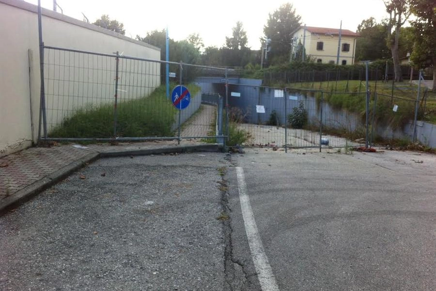 Il sottopasso di via Ciulli oggi