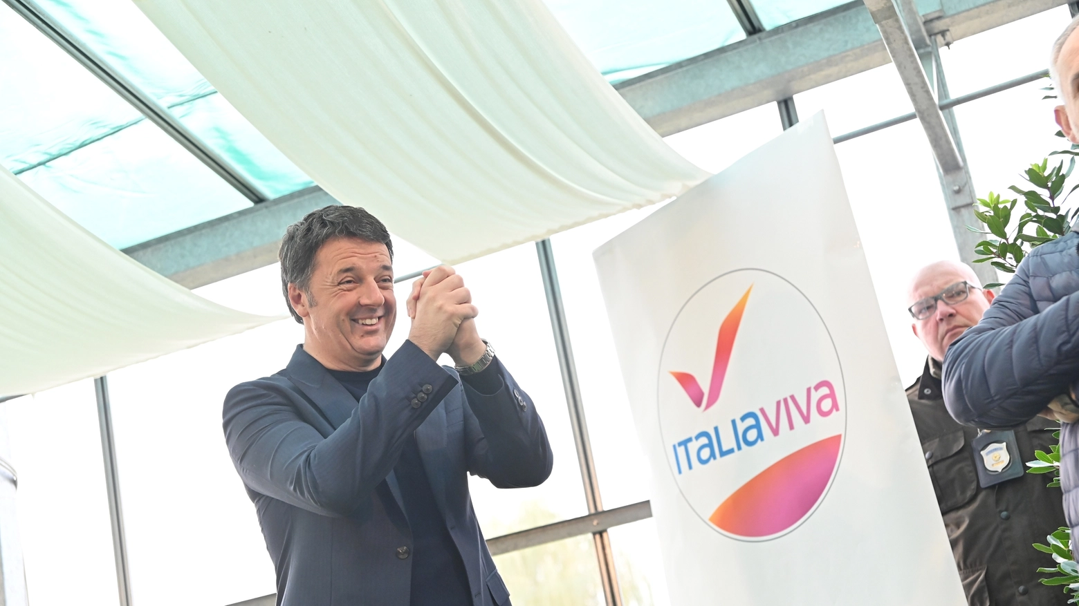 Matteo Renzi, convention Iv a Pistoia (foto Acerboni/Castellani)