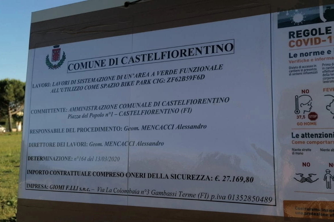 Una pista di minicross a Castelfiorentino