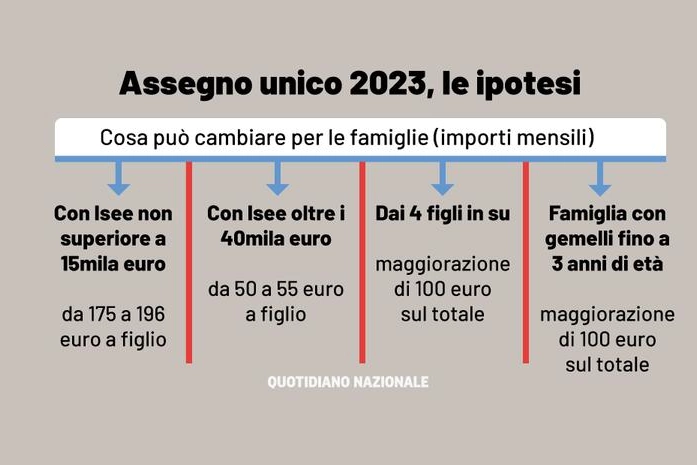 Assegno unico, le ipotesi