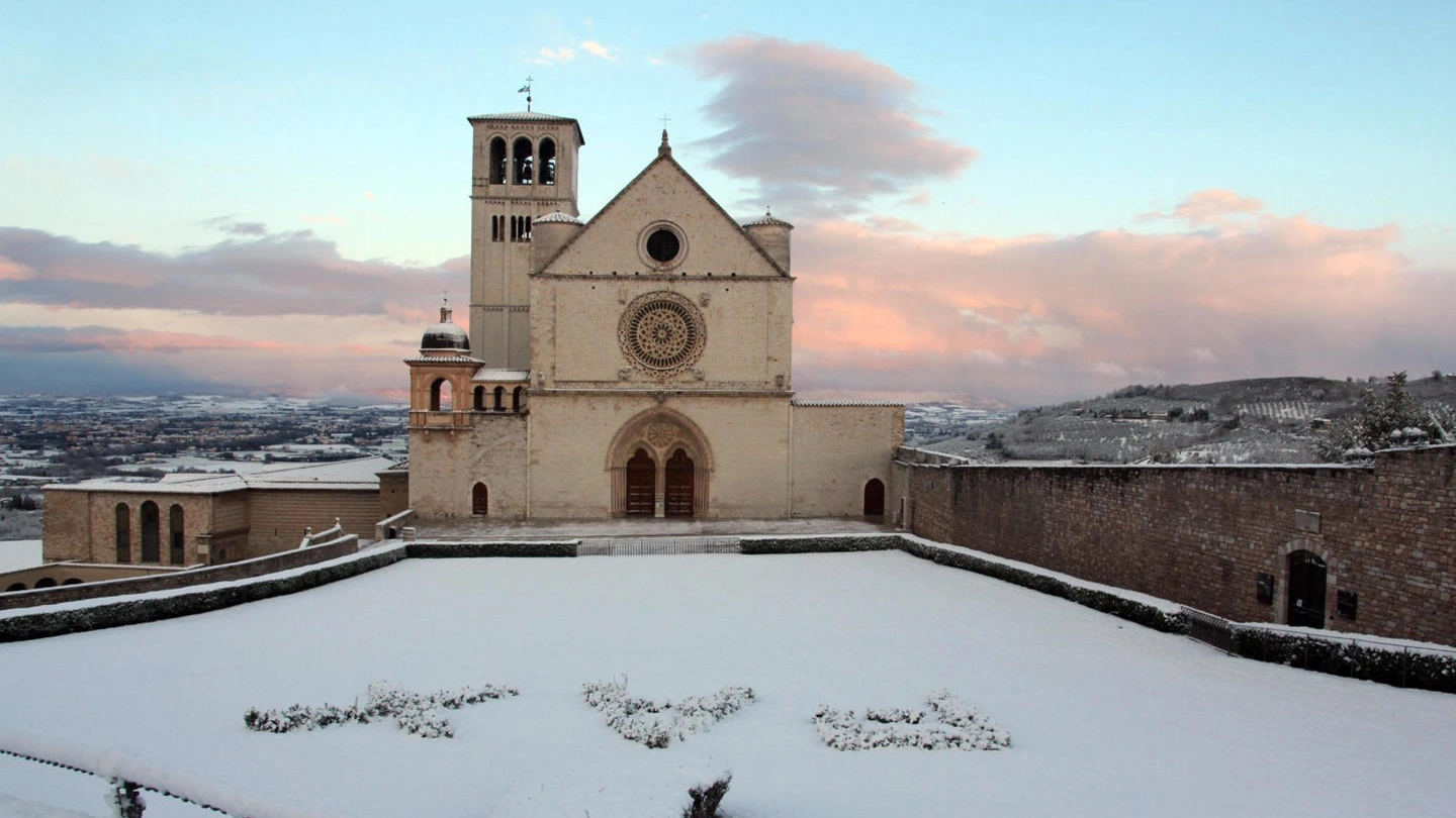 Assisi, la neve