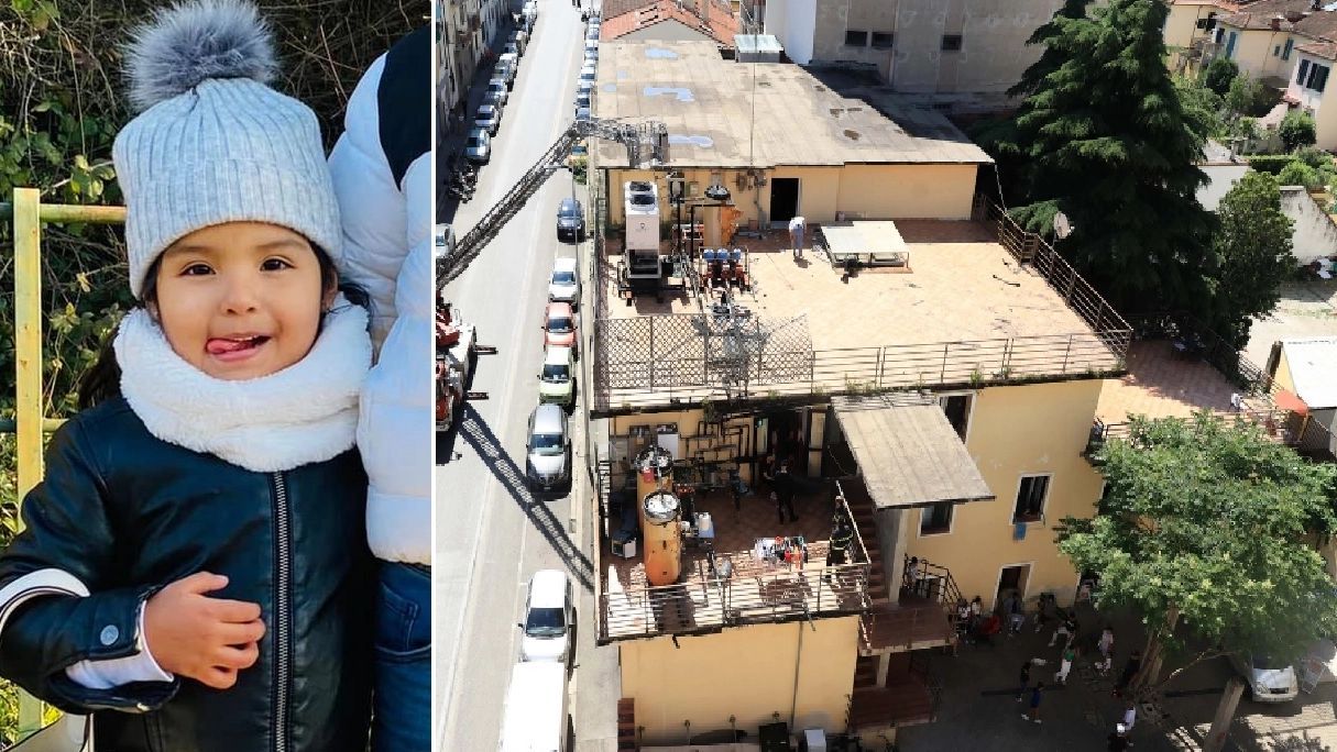 La piccola Kata e un'immagine dell'ex Hotel Astor