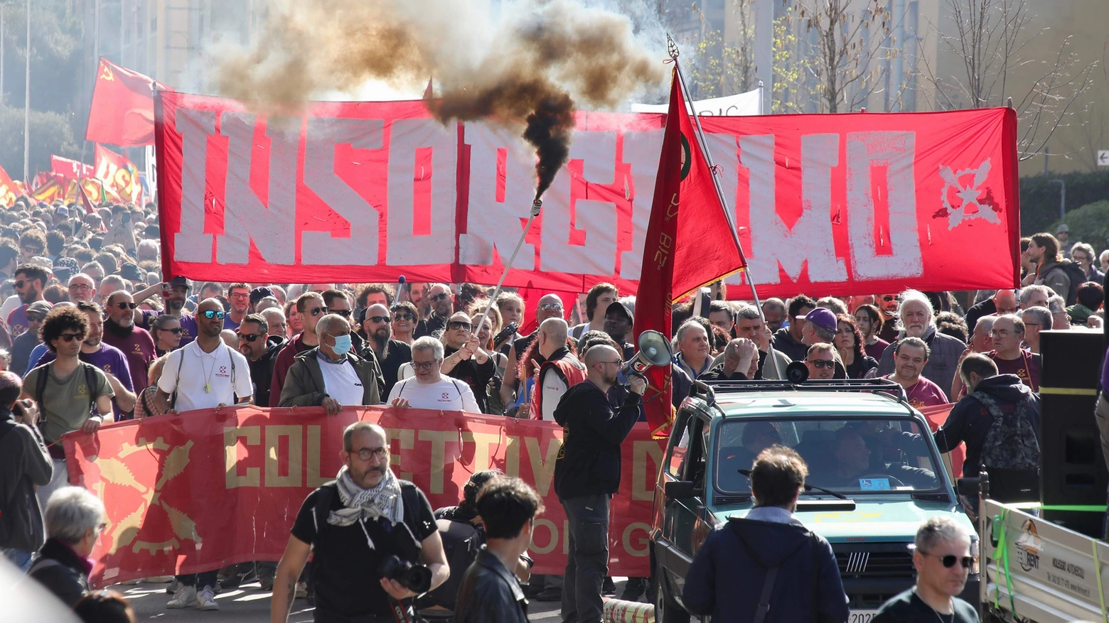 Il corteo a Firenze