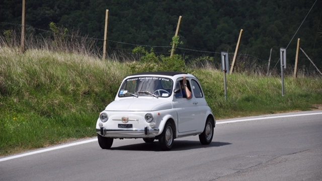 Una delle mitiche Fiat 500 Una delle mitiche Fiat 500