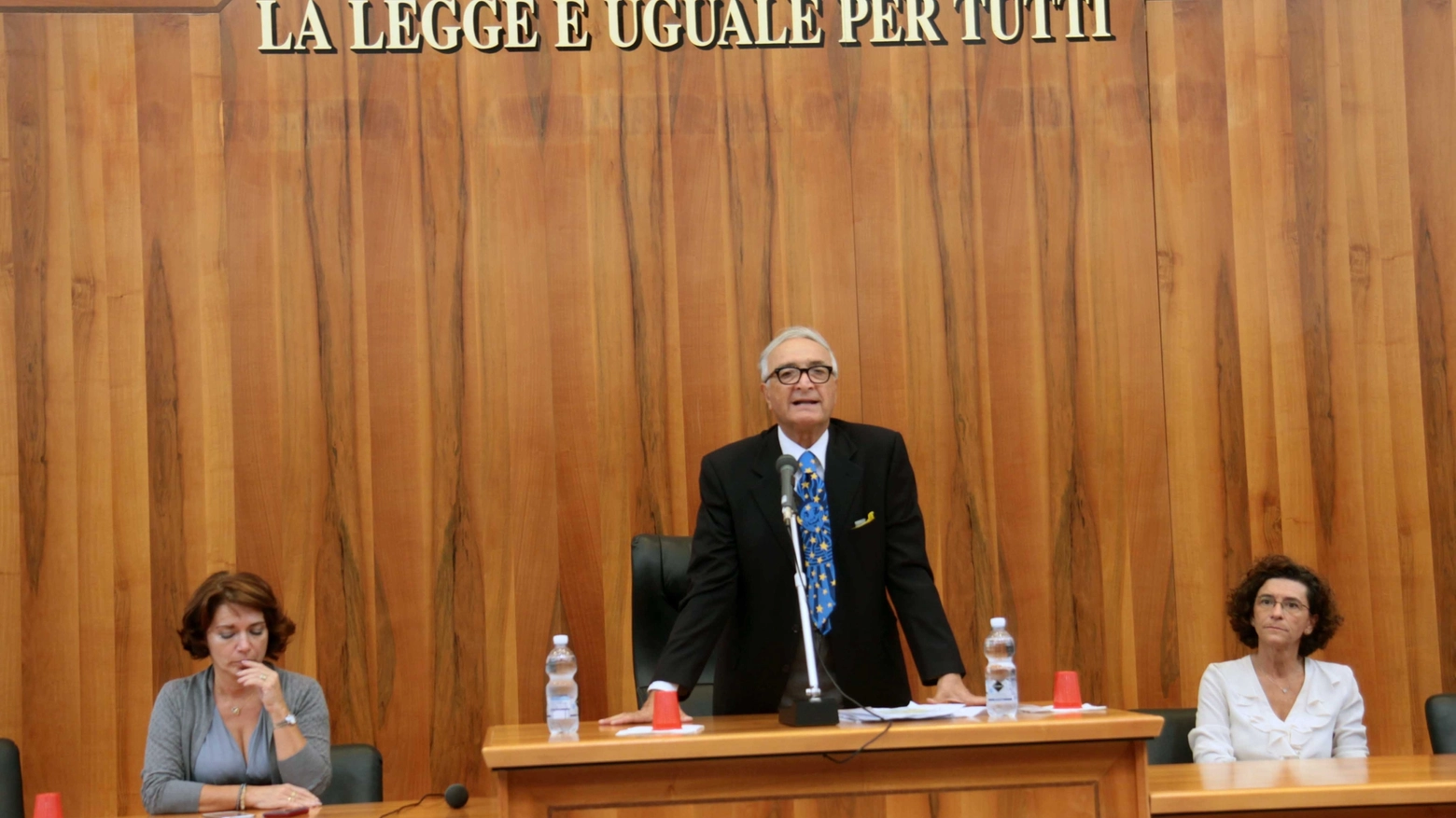 Il procuratore della Repubblica Mario Paciaroni durante il suo intervento (Frascatore)