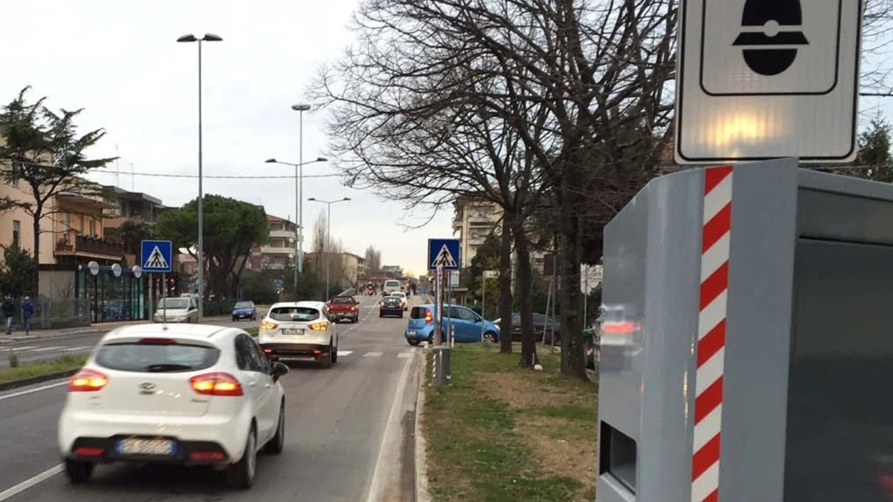 L’autovelox lungo la Toscoromagnola in località Erta, nel comune di Montelupo Fiorentino