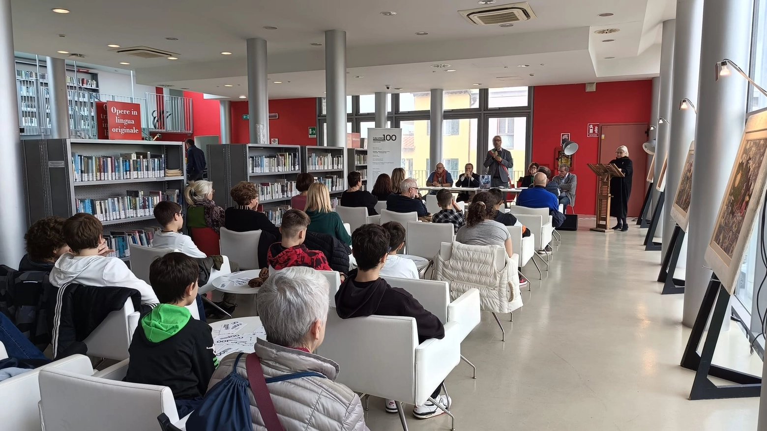 L'inaugurazione della mostra L'inaugurazione della mostra