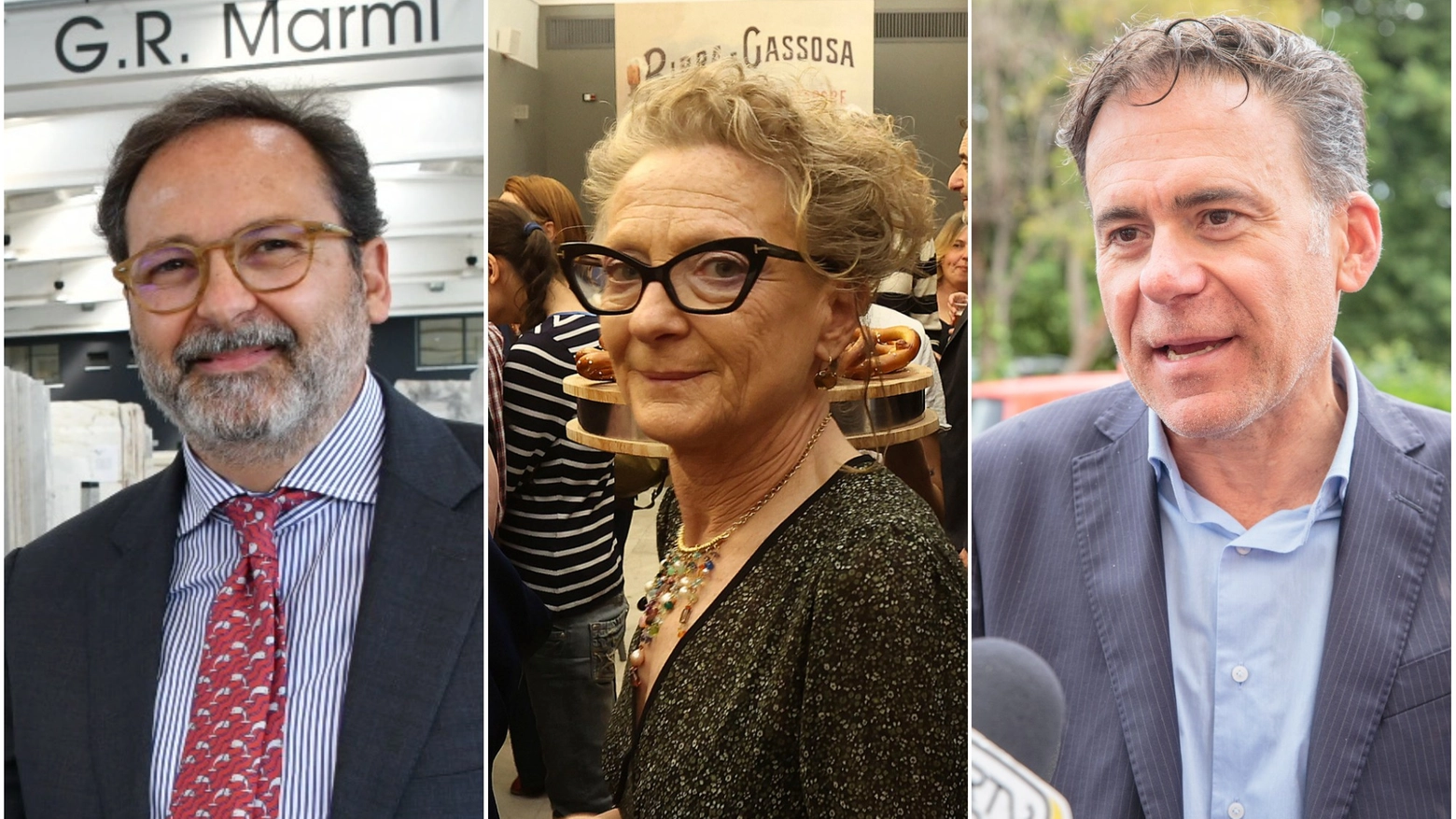 Da sinistra, Persiani, Fabio e Conti