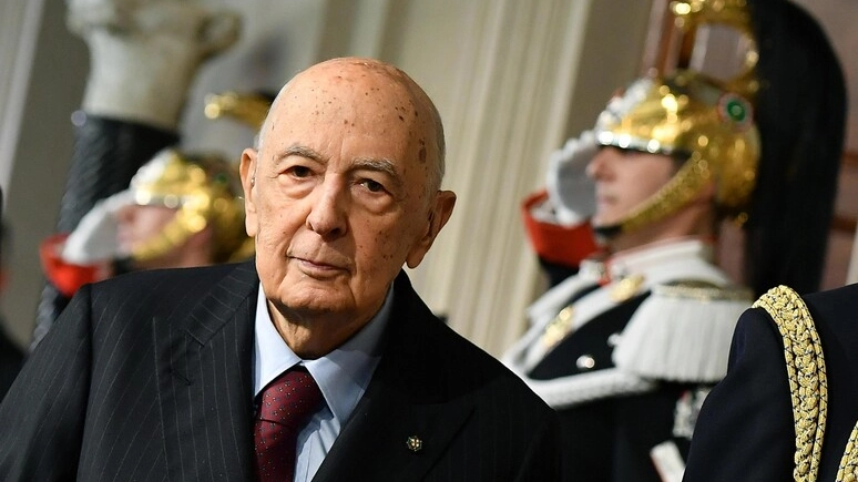 Il presidente della Repubblica Giorgio Napolitano